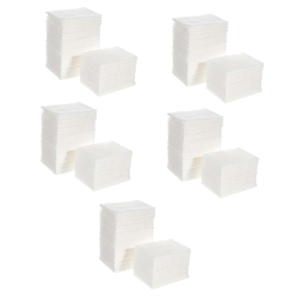 MUSISALY 5sets Makeup Cotton Pads Soft Delicate Large Cotton Pads for Face Multi-functional Reusable Makeup Removal Cloths 2packs*5