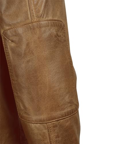 Image of fjackets Mens Leather Jacket Moto Style Real Lambskin Leather Jacket, Quilted Cafe Racer Classic Zip Up Biker Jacket for Men