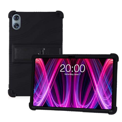HUKWMIO For ECOPAD T30MAX �P�[�X 12�C���` �V���R�[�� �J�o�[ �^�u���b�g�J�o�[ [�u���b�N] | �h�o ���h �X�N���b�`�΍� ���U�[ �ω��� �ϋv�� �֗� ���@�\ ECOPAD T30MAX �Ή�