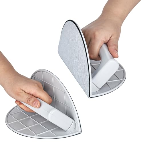 Multifunctional Semi Circular Angle Sanding Sandpaper Tool,Trockenbau Eckenschleifer mit 10 Schleifpapieren,Self Adhesive Handheld Detail Sanders Kit,90° Right Angle Design (180+240+320er Körnung)