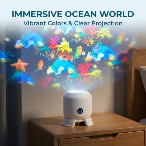 Ywalxskk Dynamic Rotating LED Projector Light, 360° Rotating Ocean Wave Night Projection Night Light, Multi-Angle Projection Base, for Meditation, Bedroom, Home Theater (Snowflakes, USB-Powered) - Image 6