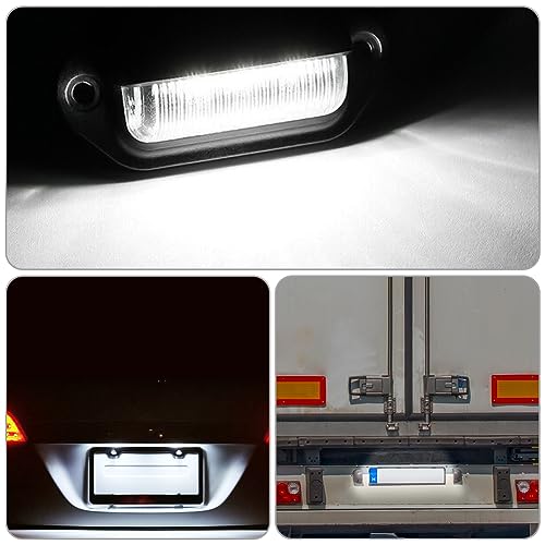 URAQT LED Auto Oświetlenie Tablicy Rejestracyjnej, 2 Szt. 6500K 6SMD, Wodoodporne Tylne Światła Dla Samochodów Ciężarowych, SUV-ów, Przyczep, Moto