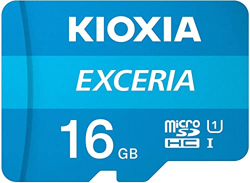 Kioxia (LINVA) Exceria 16GB MicroSD UHS-I Class 10 tHD 100MB/s MicroSDHC[J[h X}[gtH&^ubgp GoRAMvX`bNP[X1t (16GB 10pbN)