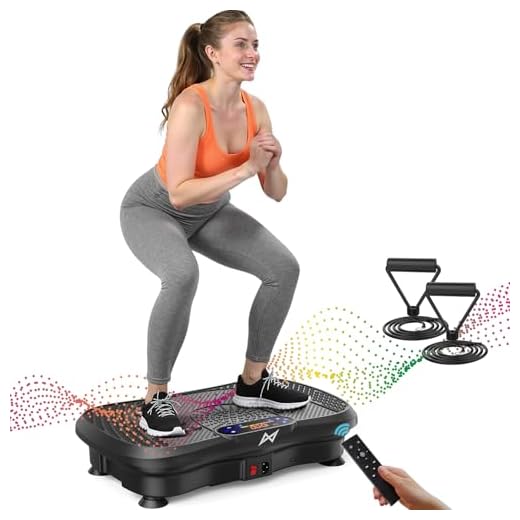 AXV Vibration Plate Fitness Platform Exercise Machine Vibrating Shaking Full Body Shaker Workout Vibrate Stand Shake Board Sport Gym for Weight Loss Fat Burner for Women Men(New)