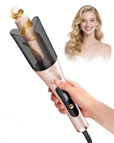 LANDOT Boucleur à Cheveux Automatique 25mm – Ondulations Beach Waves Faciles, 8 Températures...