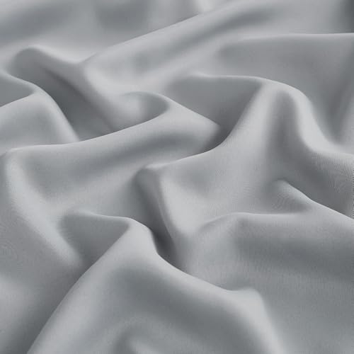 Cortinas opacas plateadas Bujasso de 90 pulgadas térmicas para dormitorio set de 2 7