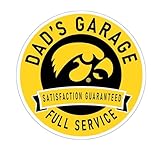 Fan Creations Dad's Garage Iowa Wood 12inch Home Decor Sign - NCAA Officially Licensed