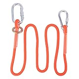 Deror Sicherheits-Lanyard Professioneller Schutz-Sicherheitsgurt Nylon-Sling-Gurt Klettergurt-Gurt-Lanyard mit Haken Hochfeste tragbare Anti-Fall-Off (Typ C, 1,6 Meter)