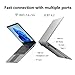 Laptop 16-inch 8GB DDR 256GB SSD portable laptop computer, expandable to 1TB, AMD A9-9400 Radeon R5 CPU up to 3.2 GHz, 9000mAh battery, Numeric Keypad, USB 3.0, dual-band WiFi, webcam, slim laptops