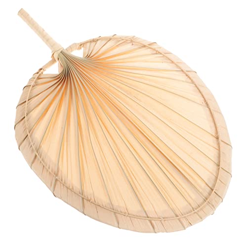 LOLIPPYY Abanico de Mano Vintage de Palma Ventilador Manual Mano Chino para Verano Ligero y Práctico para Fiestas y Decoración
