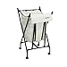 Household Essentials LH1005 Lifter Hamper Spring Loaded Rolling Laundry Bag with Cloth Lid - White