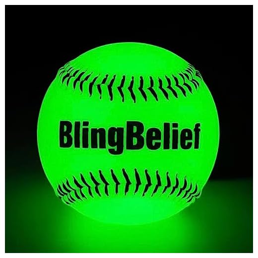 blingbelief Super Bright Glow in The Dark Baseball, Self-Luminous Baseball,Glow Balls for Baseballs Game, Official Size and Weight Sports Ball,Outdoor Activity Baseballx1