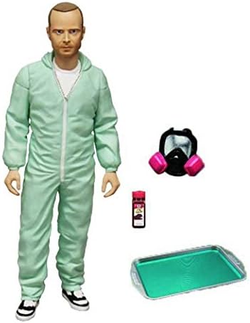 Mezco Breaking Bad Jesse Pinkman PX Exclusive Blue Hazmat 6-in Action Figure image 2