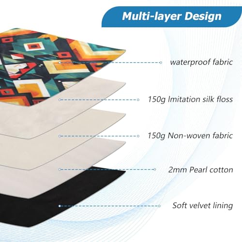 Funda para portátil 13-14 pulgadas impermeable con patrón geométrico miniatura 4