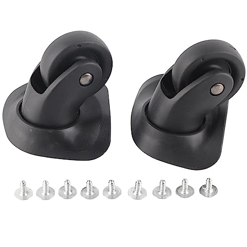 Luggage Wheel, 1 Pair A35 Suitcase Caster Replacement Wheels 360 Degree with Screw Swivel Wheels Suitcase Bag Parts for Travel Box Trolley,