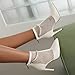 Imagen de Genérico Botines Mujer Blancos De Malla Y Charol