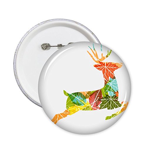 Badge élan de Noël coloré pour décorer vos tenues de réveillon en famille