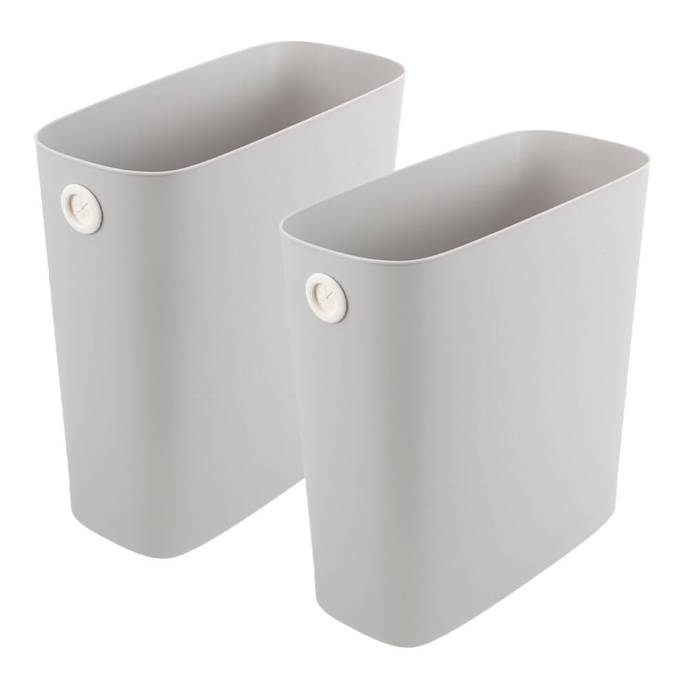Cestino rettangolare per pattumiera, piccolo contenitore per rifiuti per bagno, stanza della polvere, cucina, ufficio in plastica infrangibile-grigio 13 l/3,4 galloni (colore : cachi, dimensioni : 13