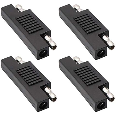 zdyCGTime SAE to SAE Polarity Reverse Adapter,For Quick Disconnect Extension Cable,Solar Panel Power Charger SAE Male to Male Plug Changer Adapter Connectors.4Pack Cover