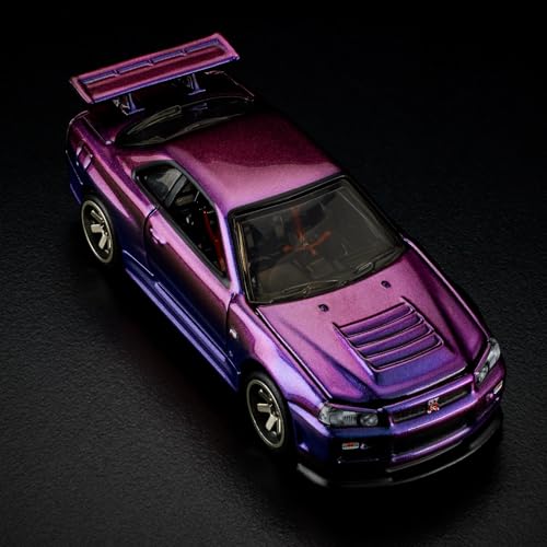 Hot Wheels Nissan Skyline GT-R BNR34 escala 1:64 miniatura 5