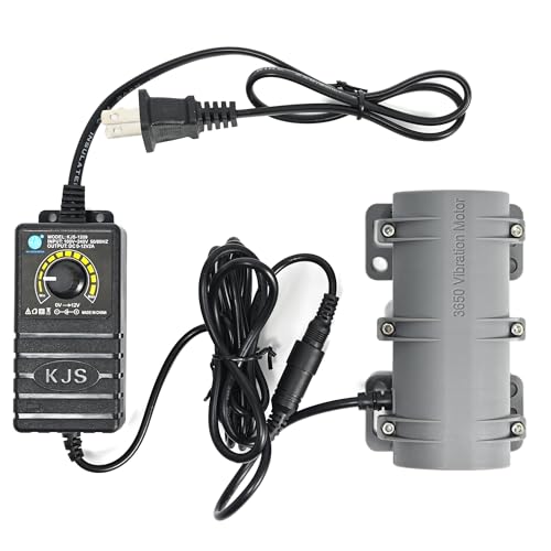 3800RPM Electric Motor, Vibration Motor, DC 12V Vibrating Motor 10W Carbon Brush Motor, Adjustable Power Supply for Electric Massage Chair Bed Industry Sieve Shaker Vibrators