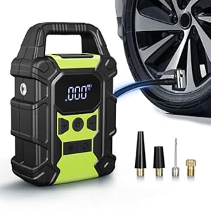 Portable Car Tire Inflator Pump,Digital Smart Wireless air Pump,Tire Pressure Gauge for Car, Truck, Motorcycle, Bicycles