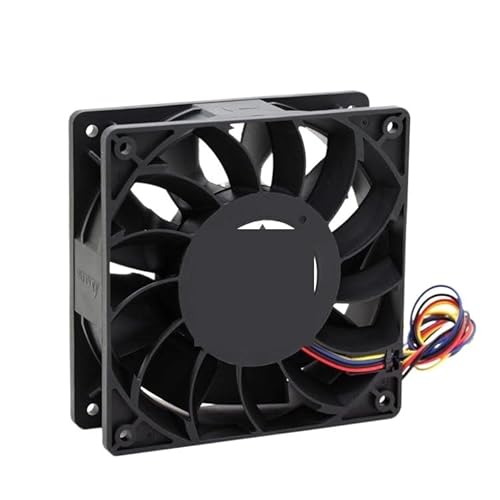 TFC1212DE デルタ 120mm DC 12V 5200RPM 252CFM ビットコインマイナー用強力サーバーケース軸流冷却ファン