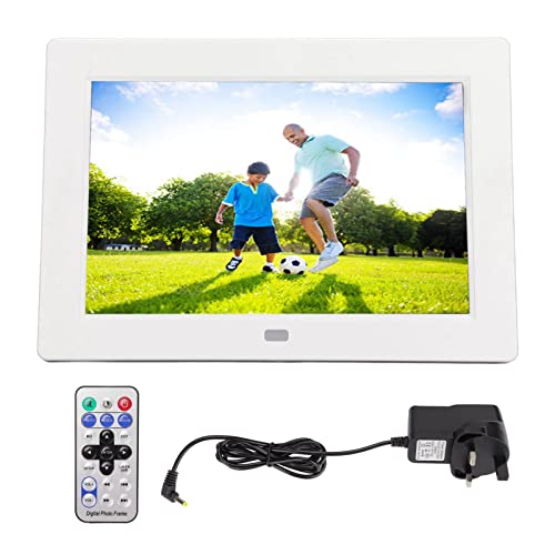 Porta-retratos digital, tela de 8 polegadas Suporte para controle remoto Photoshare Smart Frame MP3 