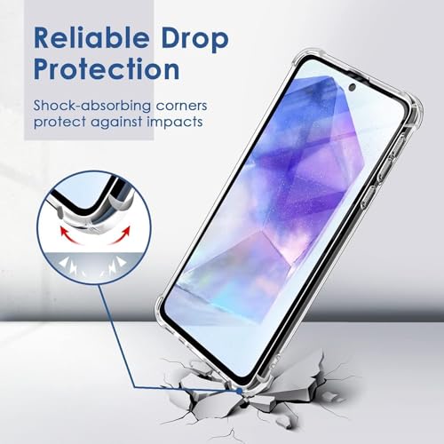 Image of BOXXO Flexible Back Cover for Samsung Galaxy M35 5G | Back Cover Transparent Clear Shockproof Case Four Corner Protection | Slim Protective Mobile Phone Cover for Samsung Galaxy M35 5G