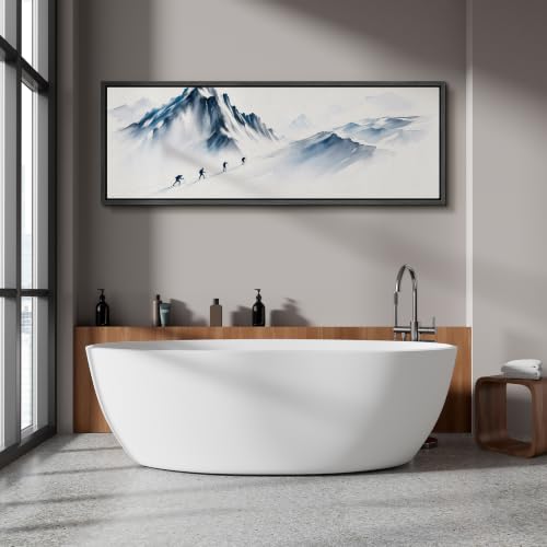 Image of MUDECOR Large Framed Canvas Print Wall Art Hike Watercolor for Living Room