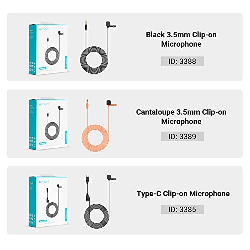 simorr MFi Lavalier Mikrofon für iPhone/für iPad, Ansteckmikrofon Omnidirectional Kondensator Mic Clip on Mini Mikrofon… – Bild 8