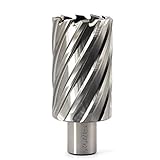Annular Cutter JESTUOUS 3/4 Inch Weldon Shank 1-1/2 Cutting Diameter 2 Cutting Depth with Two-Flat HSS Kit for Magnetic Drill Press,1 Piece