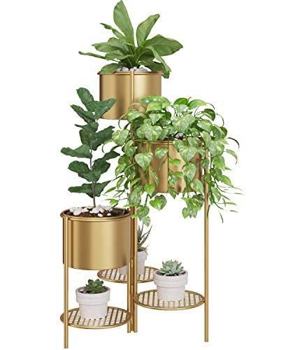 Malik Handicarft Metal Plant Stand, 6 Tier Indoor Outdoor Flower Pot Stand Holder Shelves, Foldable Decorative Display Rack for Potted Plant for Patio Garden, Living Room Golden, Standard (B0BFB4ZDJB) Amazon Price History, Amazon Price Tracker