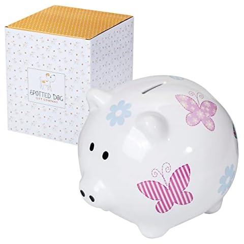 Spotted Dog Piggy Bank for Kids and Adults Cover