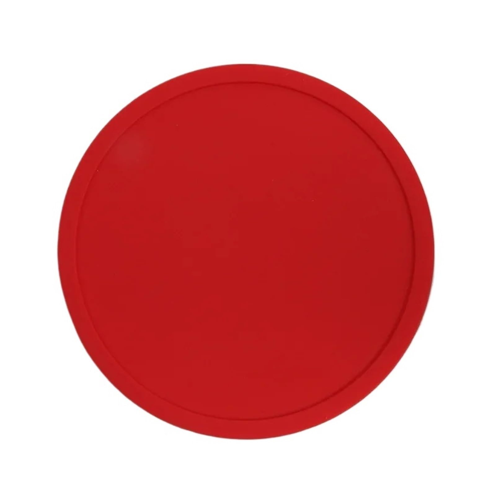 1pc 3.9 Inches Anti-slip Silicone Coasters Heat Resistant Tea Cup Mat Lots Drink Coffee Mug Glass Beverage Holder Pad Kitchen Tool(Red)