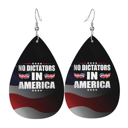 No Hay Dictadores En Estados Unidos Mujer Pendiente De Gancho Grandes Pendiente De Gota Moda Pendientes Para Boda Múltiples Piercings Fiesta