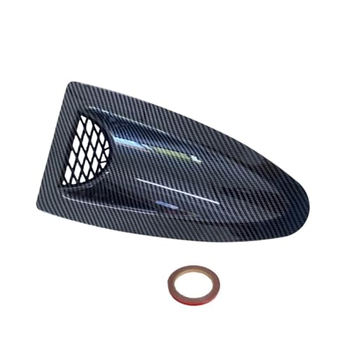 NISSAN/SKYLINE R32 R33 R34 V35 V36 GTRスタイルエンジンフードベントルーバーエアスクープボンネットベントエアインテークカバーカーボンブラックに適合(1pcs-Carbon Look)