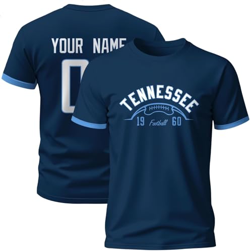 Image of ANTKING T-Shirt Custom Name Number Crewneck Short Sleeve for Men Youth Gifts