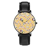 Montre-bracelet analogique à quartz vintage avec carte de poker pour homme et femme, Noir