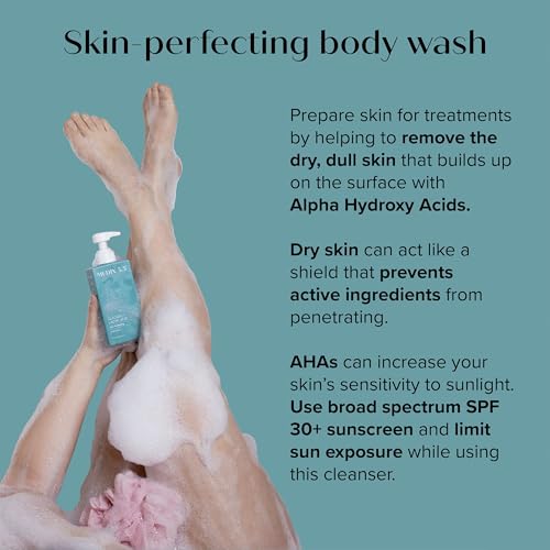 Image of Medix 5.5 Glycolic Acid + Lactic Acid Exfoliating Body Wash Gel, KP Bump Eraser, AHA Exfoliant Skin Care Body Cleanser, Keratosis Pilaris & Acne, Foaming Face Wash, 3 Fl Oz Travel Size, 3-Pack