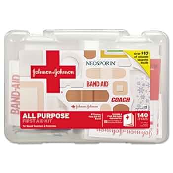 JOHNSON&JOHNSON FIRST AID缶ジョンソンエンドジョンソン Johnson & Johnson All-Purpose Portable Compact First Aid Kit