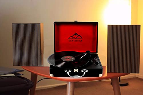 EastRock Platine Vinyle Bluetooth Portable USB, Vintage Platine Vinyle à 3 Vitesses (33/45/78 RPM), Tourne-Disque avec… - Les Beatles, Paul McCartney, John Lennon, RIngo Starr, George Harrison EastRock Platine Vinyle Bluetooth Portable USB, Vintage Platine Vinyle à 3 Vitesses (33/45/78 RPM), Tourne-Disque avec… – Image 8