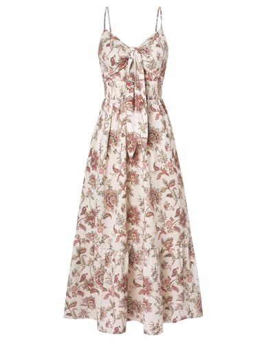 Image of GRACE KARIN Womens Summer Floral Maxi Dresses 2026 Long Flowy Boho Dress Beach Vacation Sundresses Casual Clothes with Pocket