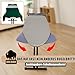 BigDean Bügelbrett XXL (120x45 cm Bügelfläche) inkl. ausklappbarer Schulterpassform - Stabiler Bügeltisch für Dampfbügelstationen und Bügeleisen - Ironing Board - höhenverstellbar