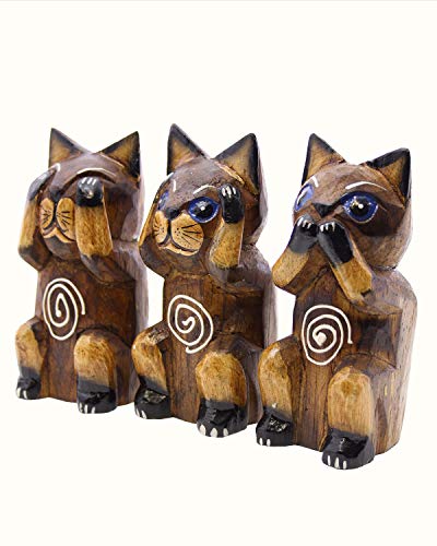 La Conchiglia - Gatti Gattini Legno - Set x3 - Non...