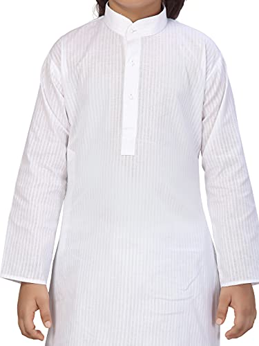 Image of Aarika Boys White Color Kurta Pyjama Set