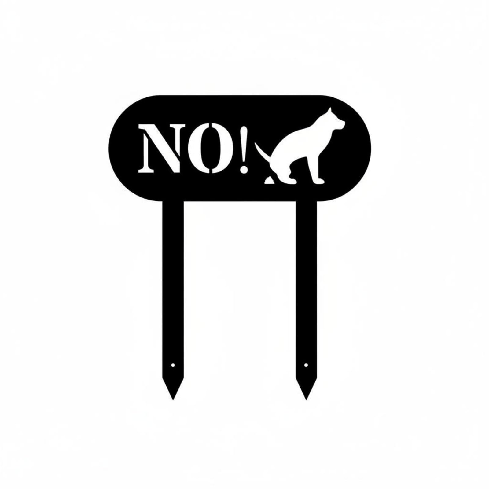 Wrought Iron Warning Sign Weather Resistant Pet Warning Lawn Sign No Soliciting Yard Stake Easy Installation Outdoor Signage, Tyqf245735-image-6
