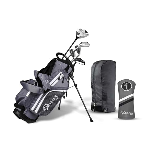 Image of Shorties Golf - Kids Golf Club Set | Perfect for Toddler Golfers and Kids 34 inch-38 inch Tall | EasyCarry Stand Bag | Driver, 7-Iron, Putter, Headcover, and Rain Cover