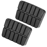 Papakesue 2Pcs 46531-M3000 Rubber Clutch Brake Pedal Cover Car Pedal Cover, Brake Pedal Pad Cover Anti-Slip, Compatible with Nissan Sentra 1982-1990