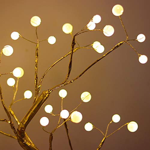 image for VagaryLight Bonsai Lighted Tree Table Top LED Shimmer Tree Light Batte